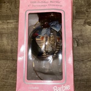 1998 Holiday Barbie Decoupage Ornament